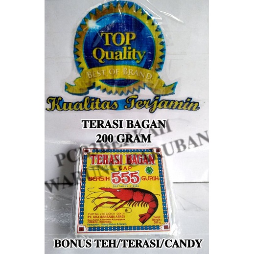 

TERASI UDANG BAGAN 200 GR BONUS PILIH