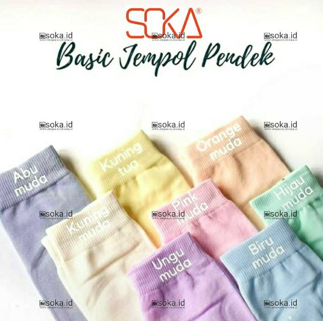 Kaos Kaki SOKA Jempol Value - Kaos kaki jempol Basic Polos Value