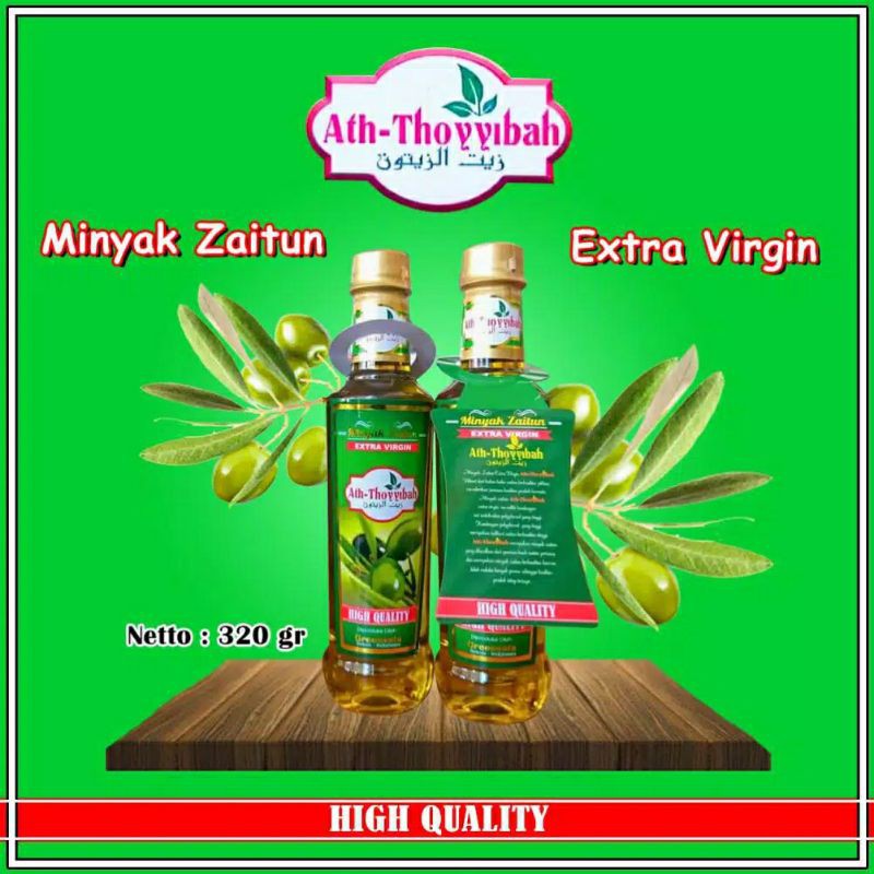 

Minyak Zaitun Extra Virgin 320 ml Ath - Thoyyibah ( Original )