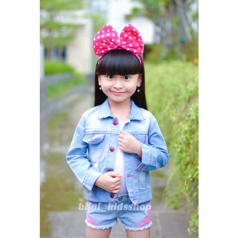 JAKET JEANS ANAK CEWE/JAKET JEANS ANAK