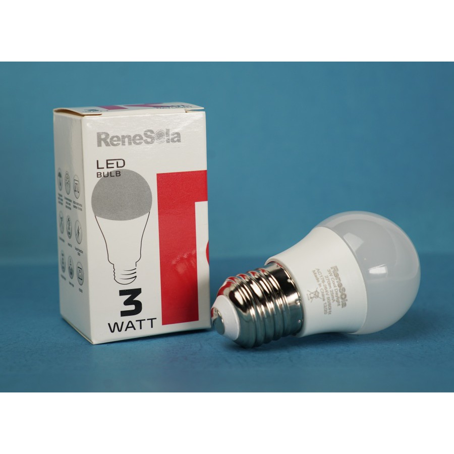 RENESOLA RED LED A BULB 3 / 5 / 7 / 9 / 10 / 15 WATT COOL DAY / COOL DAY LIGHT