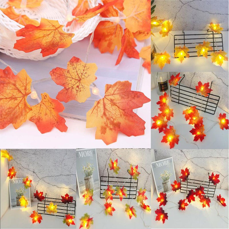 Lampu Kabel Natal LED Bentuk Daun Maple untuk Dekorasi Lampu Kabel Natal LED Bentuk Daun Maple untuk Dekorasi