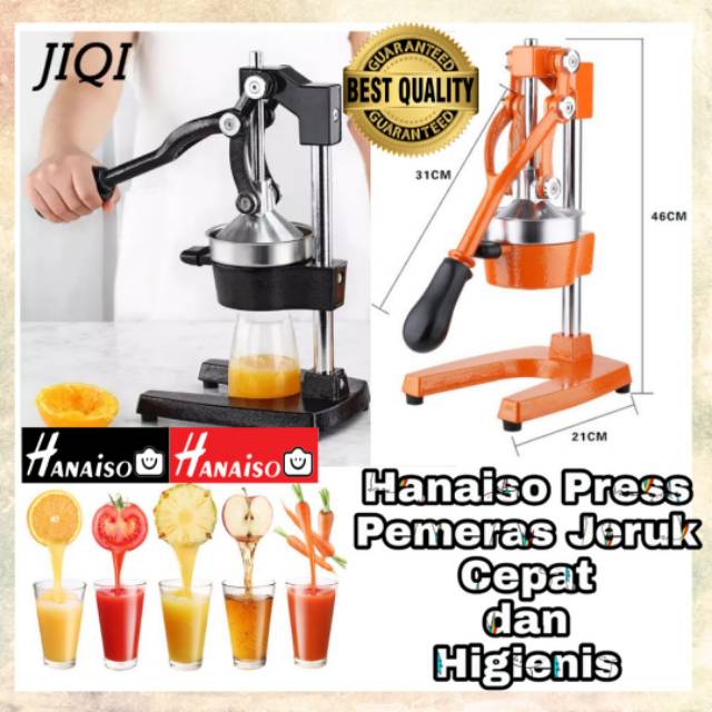 Termurah Medan Hanaiso Maestro Mesin Pemeras Jeruk - Alat Peras Jeruk Press Manual Stainless Bisa Gojek