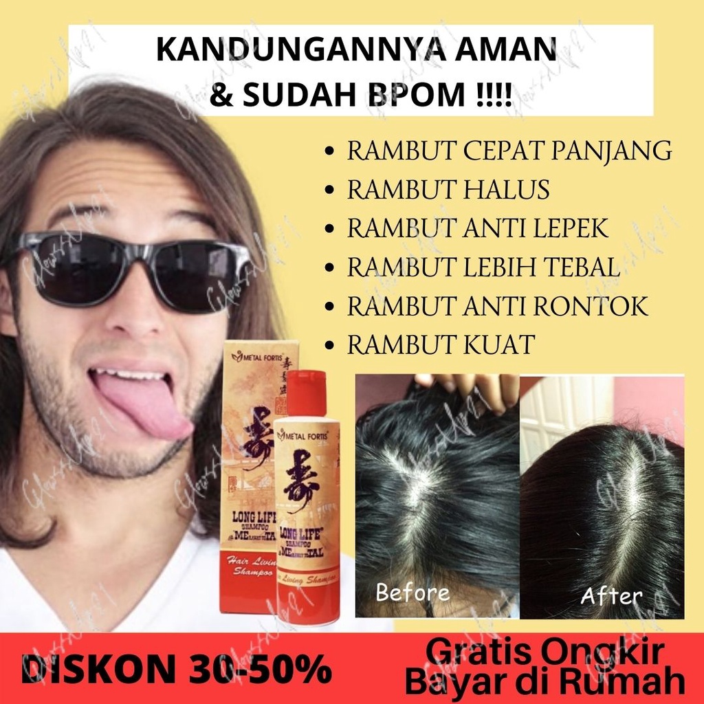 SHAMPOO METAL 100ML PENUMBUH RAMBUT PENYUBUR RAMBUT SHAMPOO METAL SAMPO METAL TREATMENT RAMBUT