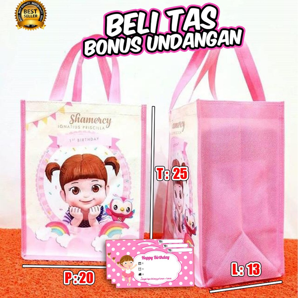 

Tas Ultah II Tas Ulang Tahun Anak II Bisa Tambah Foto