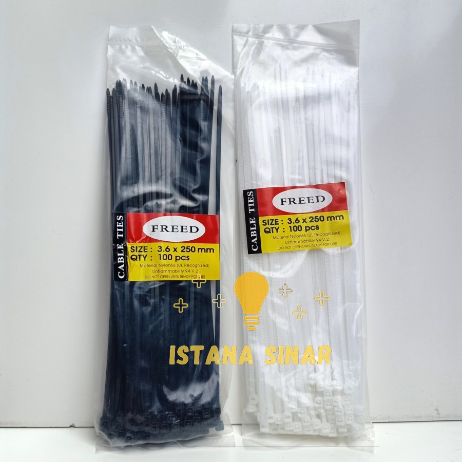 Kabel Ties / Cable Ties / Kabel Tis Freed 10 15 25 30 cm (100 pcs)