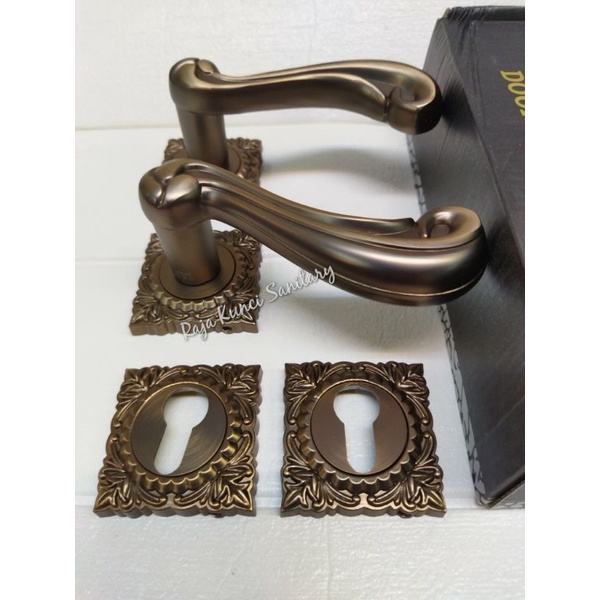 Handle Pintu Roses SES Spain Antique Brass/Gagang Pintu/Pegangan Pintu