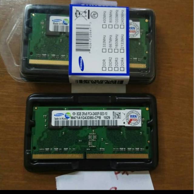 Sodim RAM 8GB DDR4 2Rx8 PC4-2400P-SE0-10