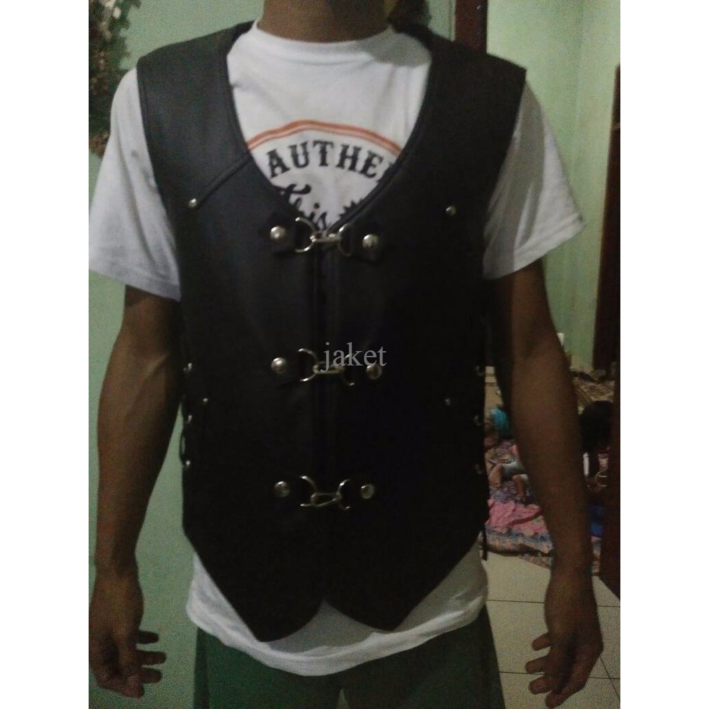 rompi pria motor/rompi kulit/rompi motor racing/rompi touring