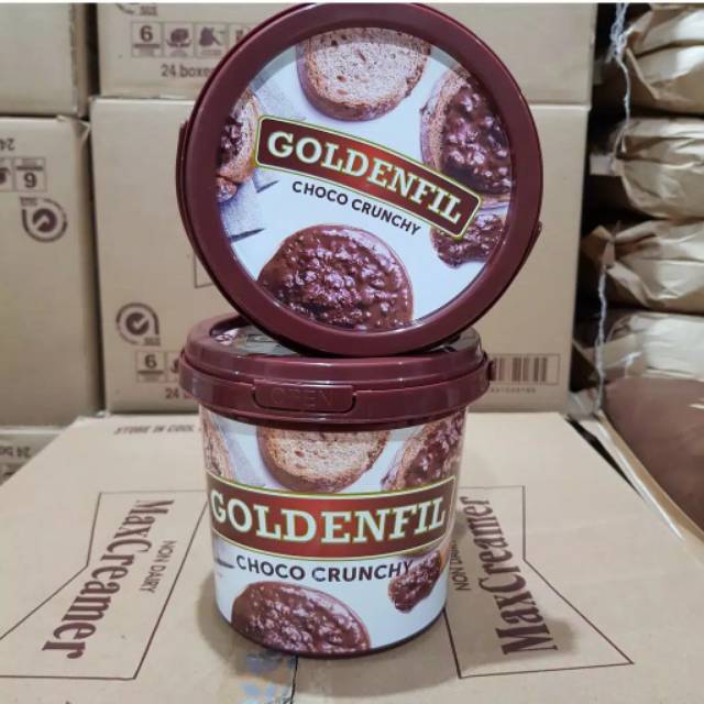 

Goldenfil Choco Crunchy / Selai Cokelat Goldenfil