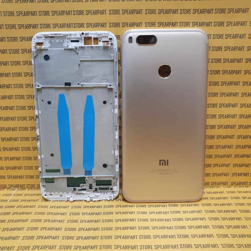 Kesing Casing Housing Fullset Frame Bezel Bazzel Tulang Tengah Lcd Backdoor Xiaomi Mia1 Mi5x Original