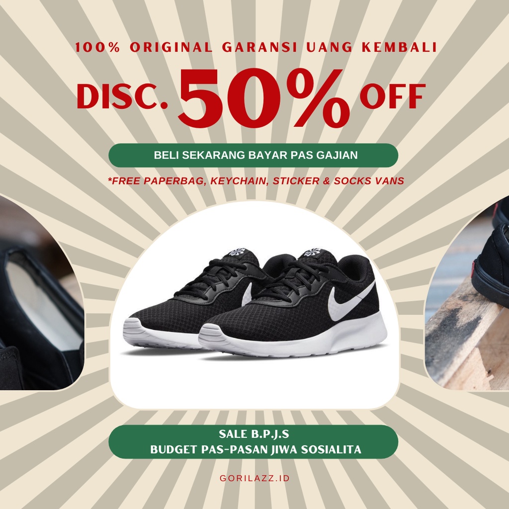 Sepatu Nike Running Tanjun Trainers Original 100% BNWB / Sepatu Jogging Pria Murah