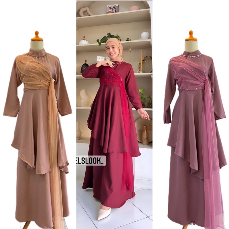 Niskala dress (READY STOK TIDAK PO) dress kondangan bridesmaid lamaran wedding dress lime lilac lady zara polos premium outfit kondangan dress malaysia dress silk indira selia dress stella dress jovani dress outfit kondangan ootd indira dress