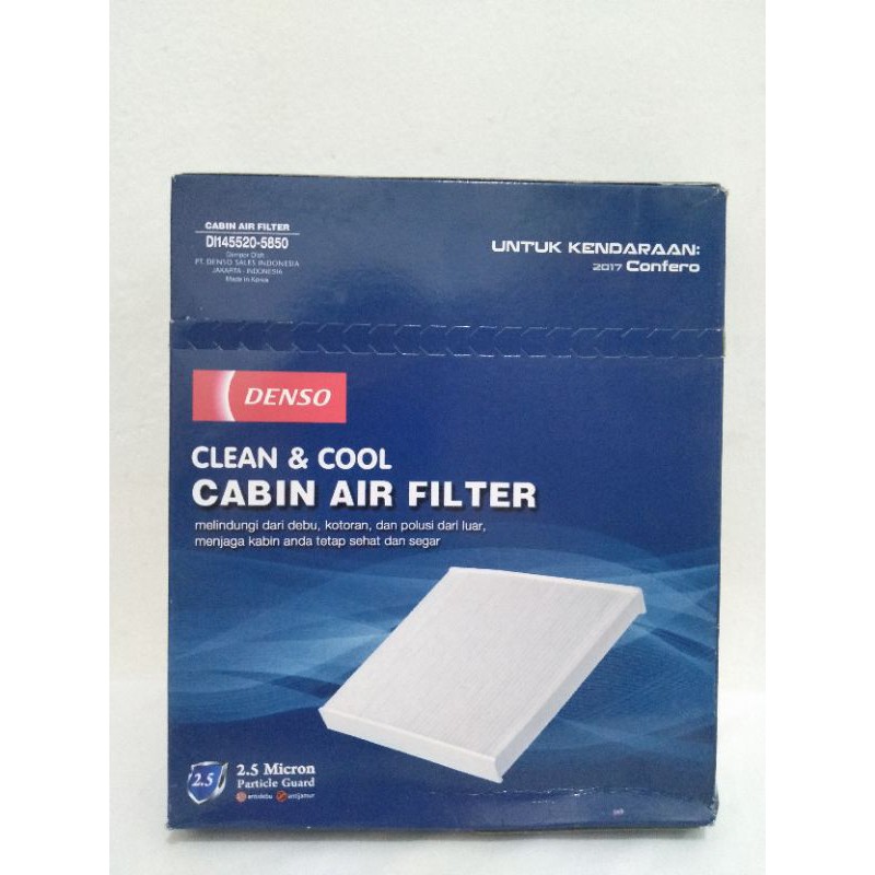 Filter Udara AC Kabin Cabin Air Filter Denso Original 145520-5850 Wuling Confero 2017 Ke Atas Asli