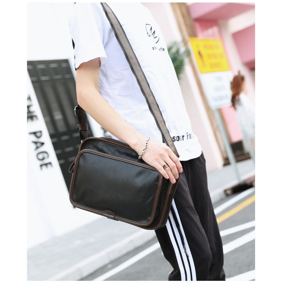 sling bag Tas Selempang Kulit Pria (VOLCOM) High Quality