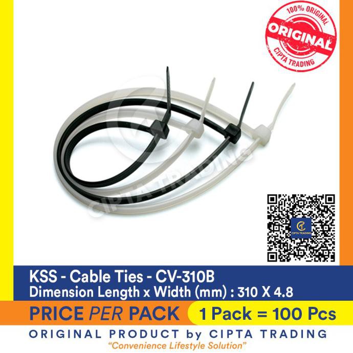 

DISKON Cable Ties - KSS - 31 CM X 4,8 MM Black CV-310B
