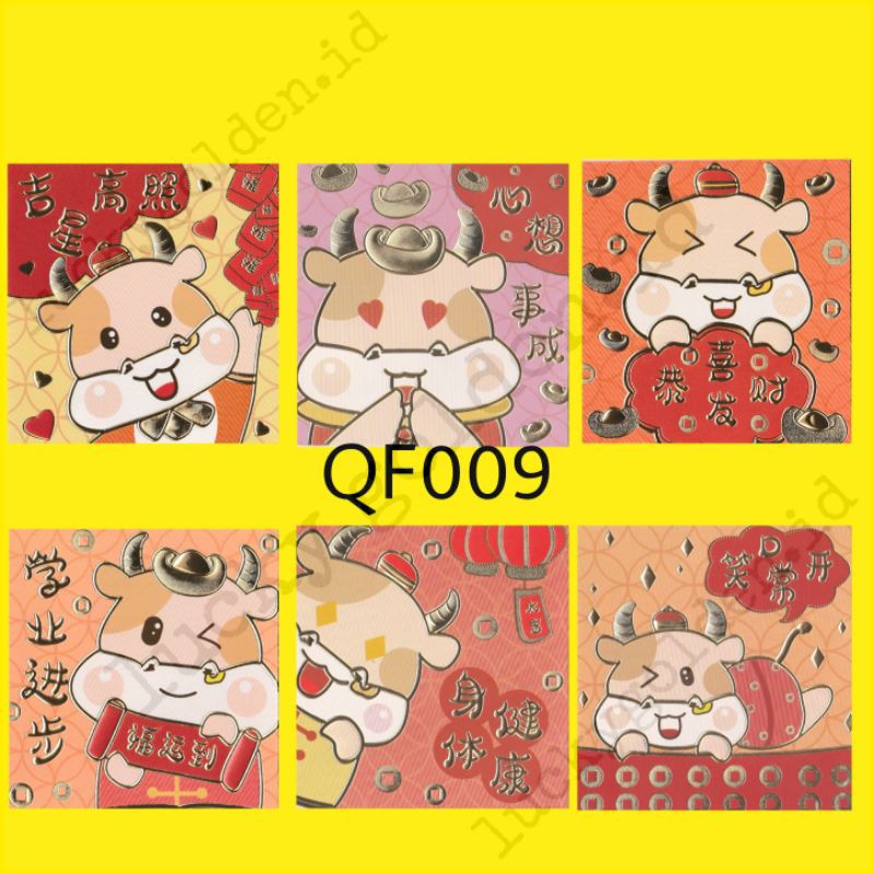 

PAKET isi 36 lembar angpao angpau imlek shio kerbau 2021 qf009