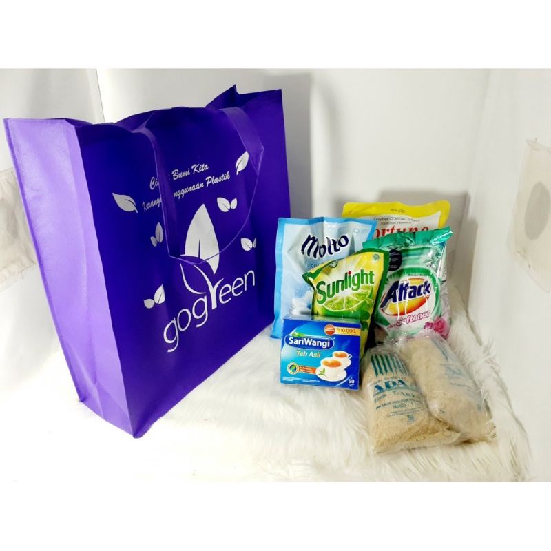 Tas Belanja Indomaret / Tas Go Green Ready Stok Jumbo