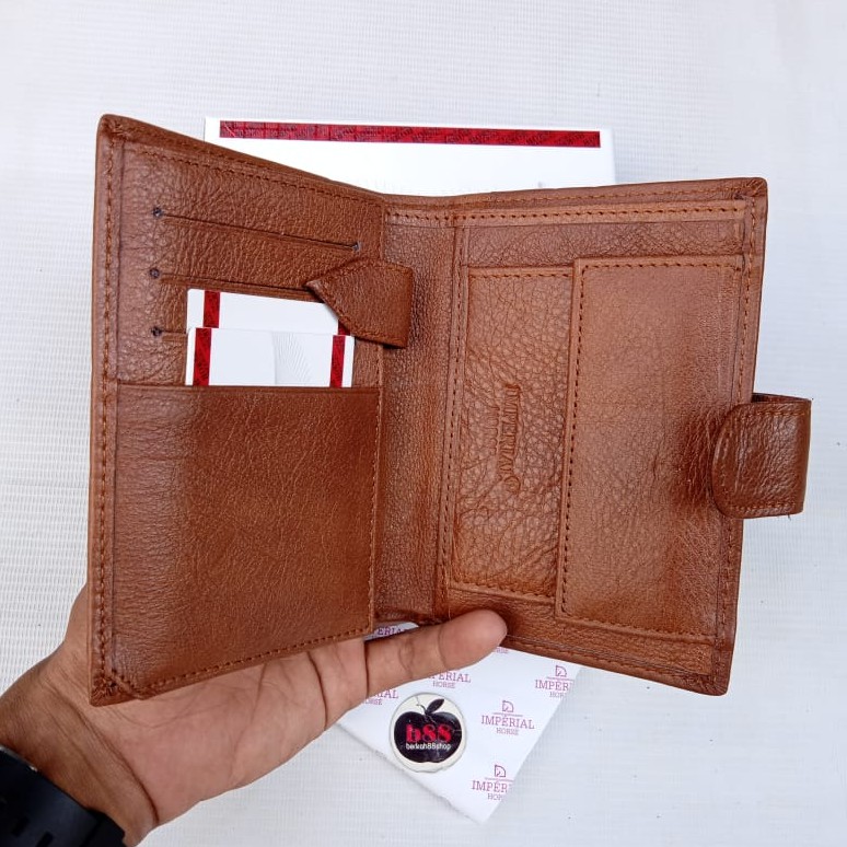 Dompet Lipat Imperial Horse Jumbo / Dompet Pria Lipat Jumbo Kancing Original Genuine Leather