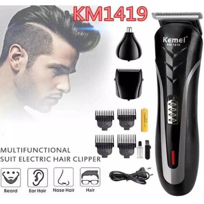 *COD*ALAT CUKUR RAMBUT SHAVING KEMEI 1419 - CUKURAN RAMBUT JENGGOT