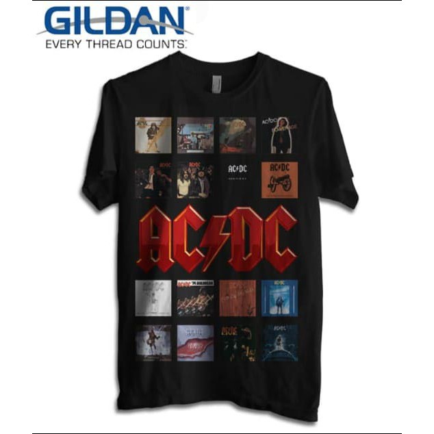 KAOS BAND ACDC TSHIRT ORIGINAL GILDAN SOFTSTYLE ACDC
