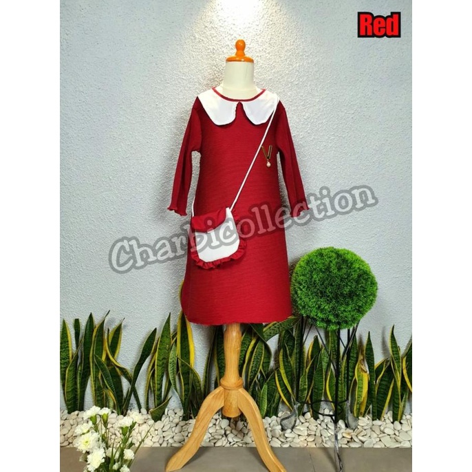 Dress Turun Naik Anak / Dress Turun Naik Viral / Baju Anak Viral