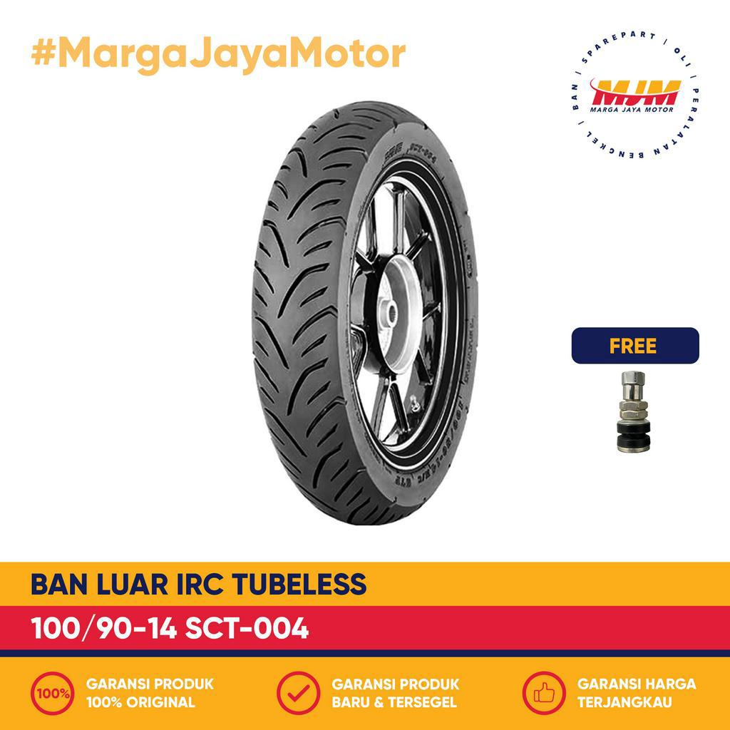 Ban Luar IRC SCT-004 100/90-14 Tubeless Free Pentil