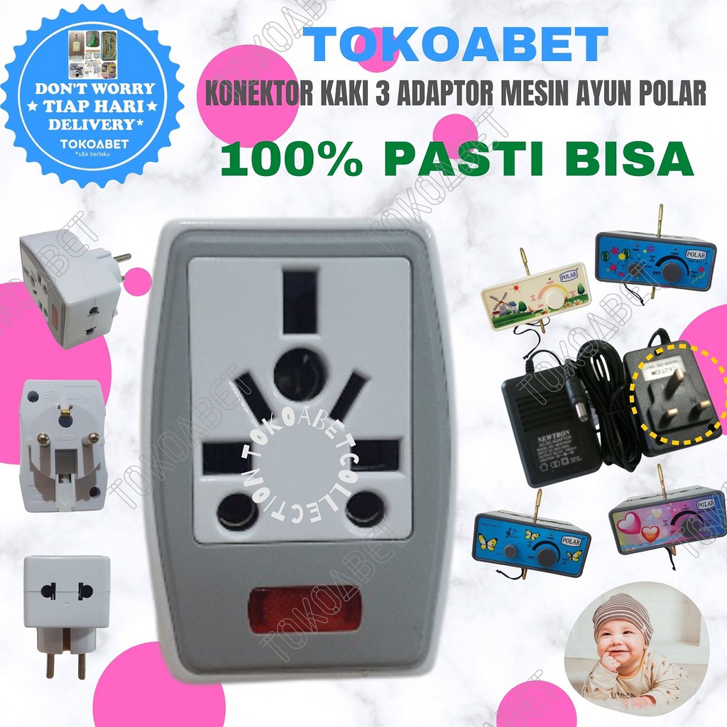 Paket Tiang Ayunan Karakter Elektrik Portable POLAR BASIC MUSIC TIMER Tiang Cat EPOXY Biru TOKOABET