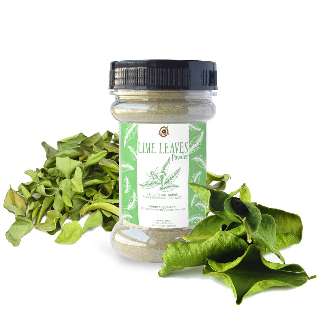 House Of Organix Lime Leaves Powder ( Daun Jeruk Bubuk ) 60 Gr