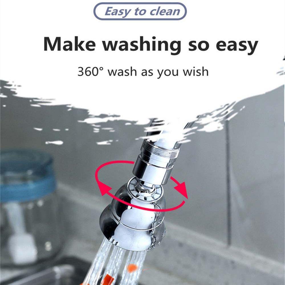 Lanfy Keran Air Bebas Tekuk 360derajat Nozzle Dapur Kamar Mandi Aerator Aksesoris Dapur Sink Faucet Sprayer