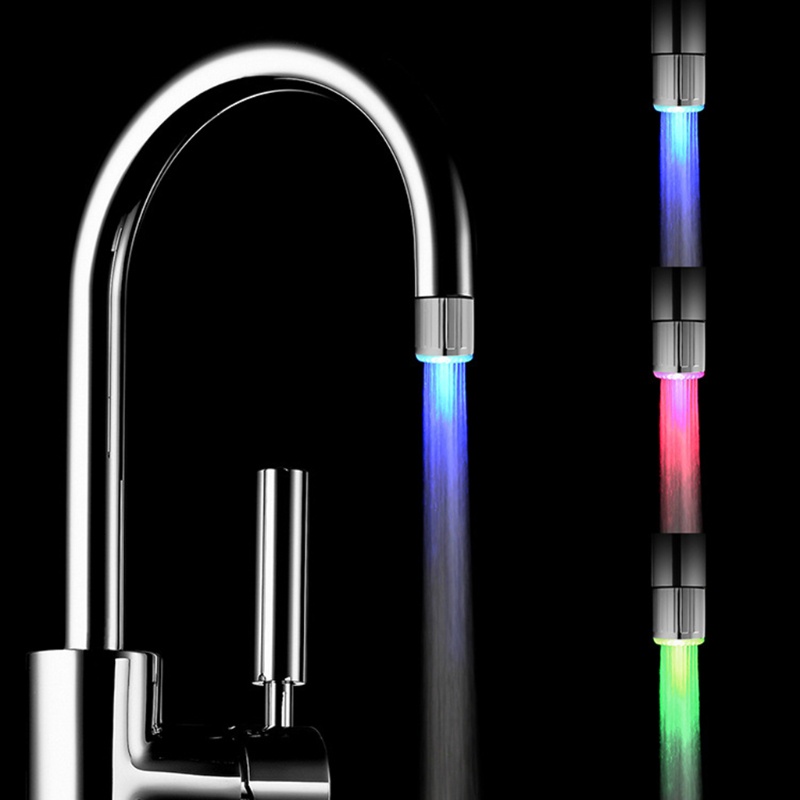 Keran Air Dengan Lampu LED Sensor Suhu Dapat Berubah Warna Untuk Dapur