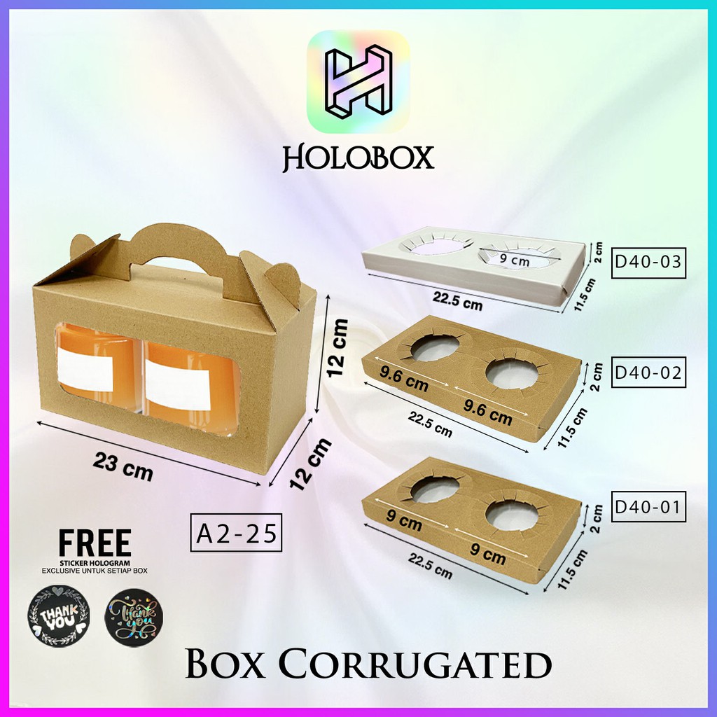 

Box/Dus/Kotak Polos/Packaging/Gable/Kotak Toples/Serbaguna Uk.23x12x12