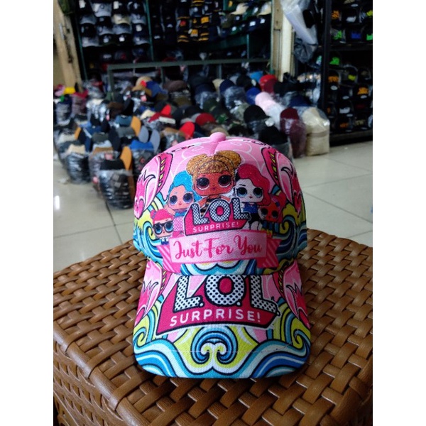 topi karakter anak Cewek/topi LoL/topi anak New