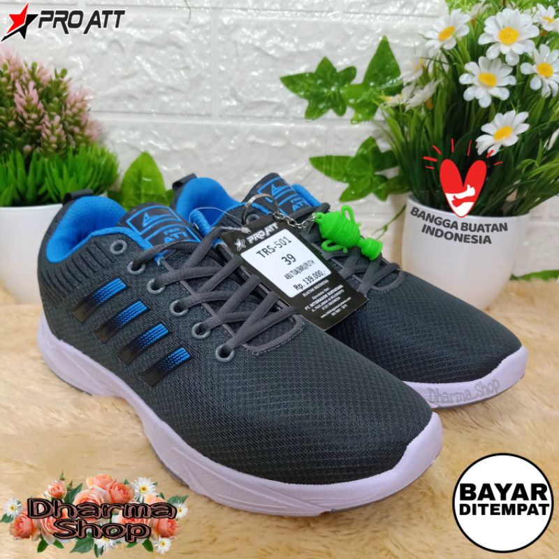 SEPATU ORIGINAL PRO ATT TRS 501 ABU TUA PUTIH SNEAKER PRIA / SEPATU ORI RUNNING OLAHRAGA SPORT