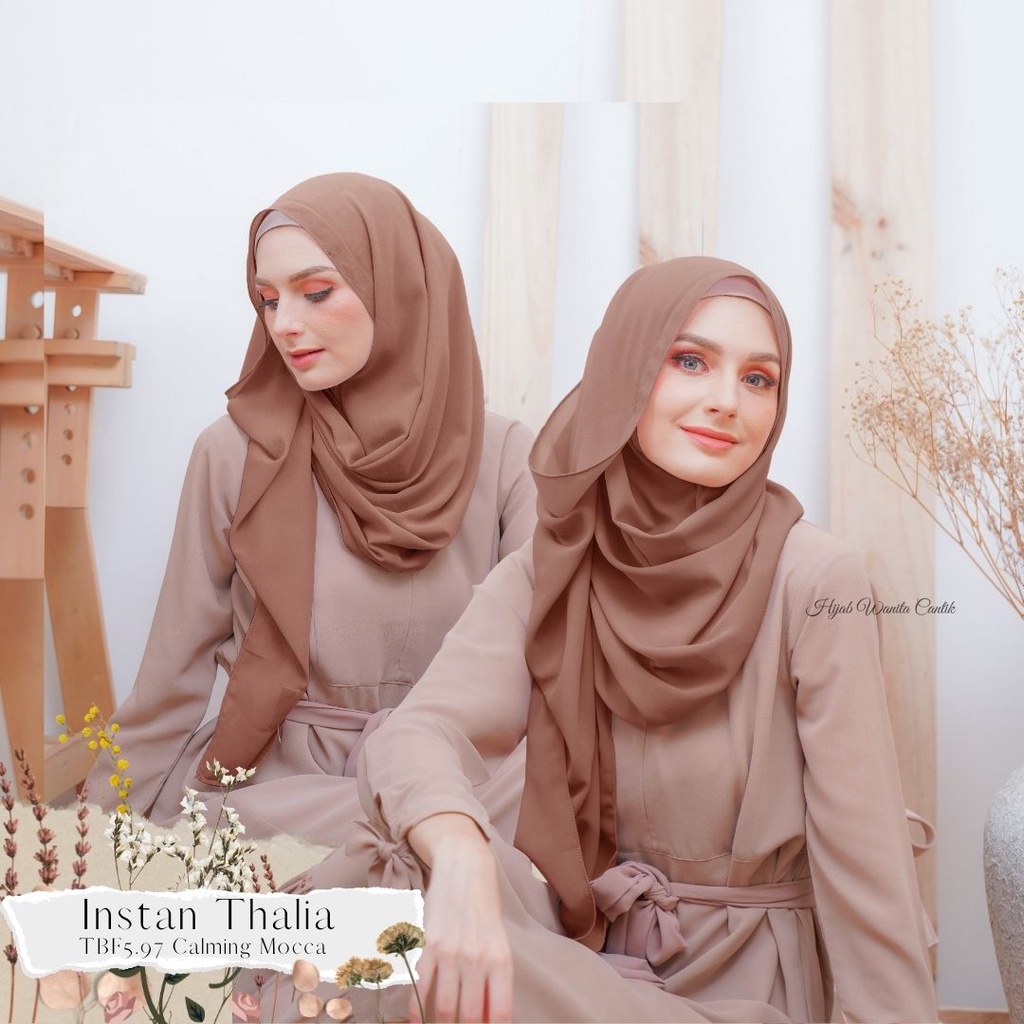 Hijabwanitacantik - Instan Thalia | Hijab Instan | Jilbab Instan-Calming Mocca