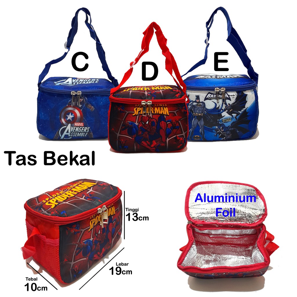 Tas Lunchbox Lunchbag selempang bekal makan anak anak