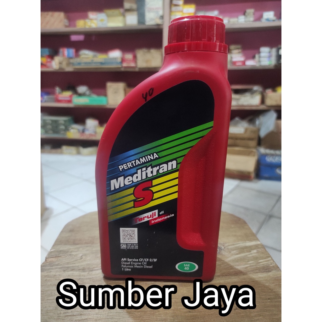 Oli Meditran S 40 1 Liter - Oli Mesin Mobil - 100% Asli