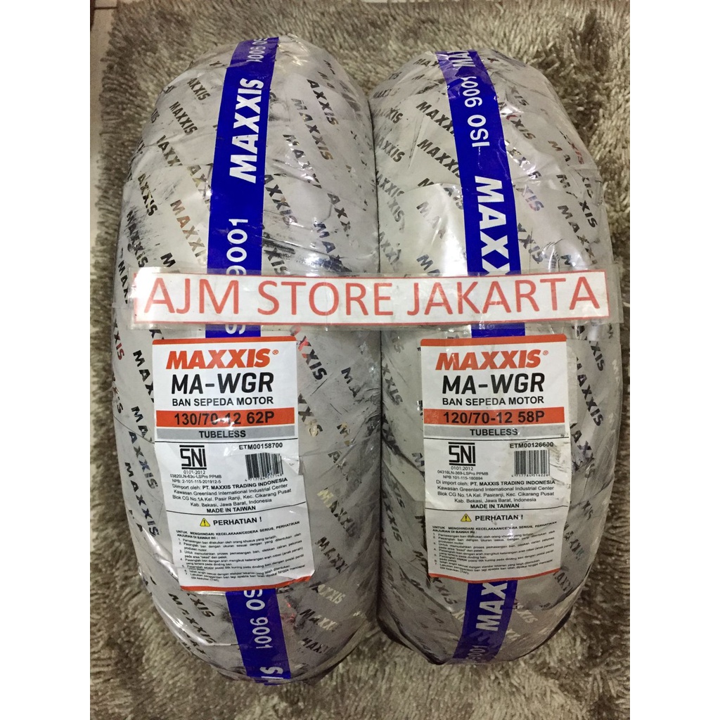 Maxxis MA-WG 120/70-12 & 130/70-12 Tubeless...