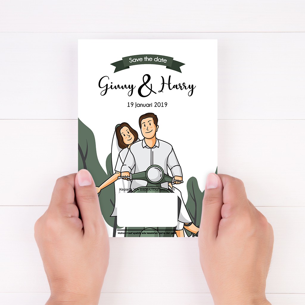 Undangan Pernikahan Murah Undangan Pernikahan Unik Rustic Elegan Lucu Kekinian Crysant 28