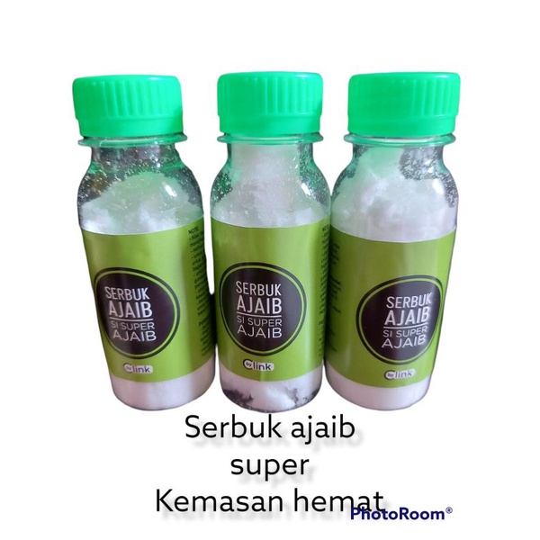 KEMASAN HEMAT BOTOL 100 MIL SERBUK AJAIB SUPER/ PEMBERSIH TOILET/ PEMBERSIH KERAK KAMAR MANDI/ PEMBERSIH NODA BANDEL