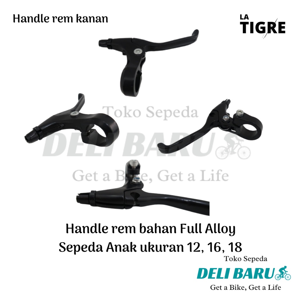 La Tigre Handle rem full alloy kecil handel aloy sepeda anak ukuran 12 16 18