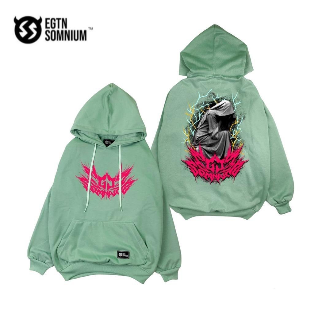 (METAL MINT) Switer Hoodie Mint Pria Keren Jaket Hodie Jumper Warna Mint Motif Fullprint Sweater Hudie Cowok Distro Mint Sweatshirt