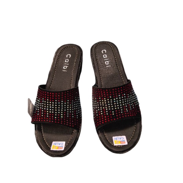 [ BEST SELLER CALBI ORI LOKAL ] SANDAL WEDGES CALBI | SANDAL WEDGES CEWEK | SANDAL JAPIT WEDGES CEWEK | SANDAL CEWEK WEDGES TERLARIS-8