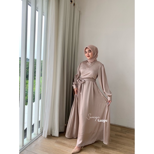 SERAYA DRESS KOLEKSI EID MUBARAK | DRESS LEBARAN | DRESS KONDANGAN | DRESS PREWEDING | SILK DRESS BEST SELLER