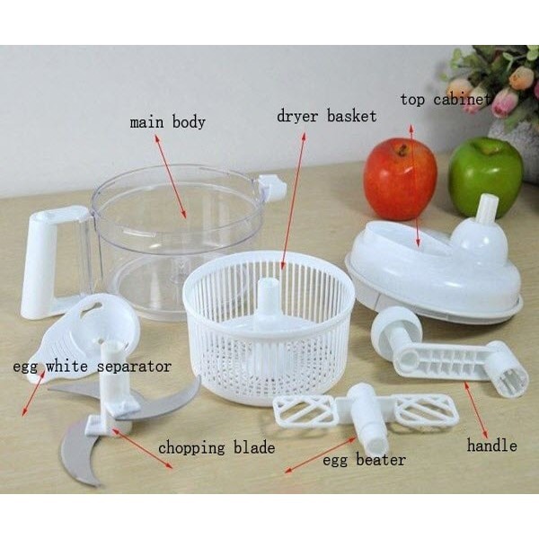 Blender Tangan Manual Swift Chopper Food Processor Putar New Item!