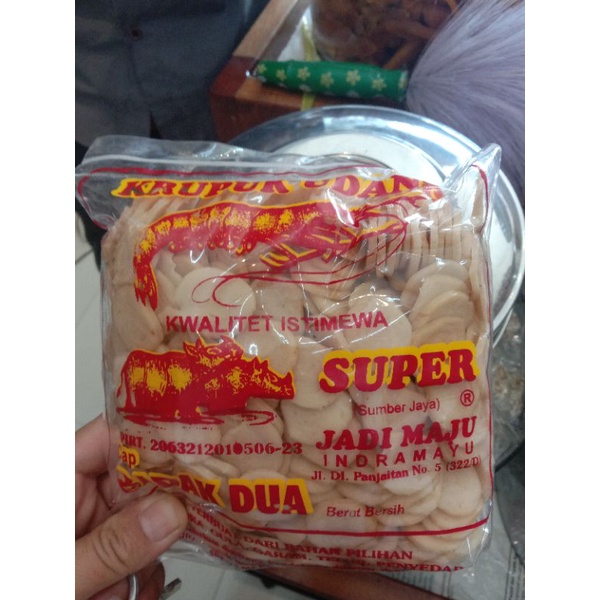 

@500gr Krupuk udang kancing cap badak dua