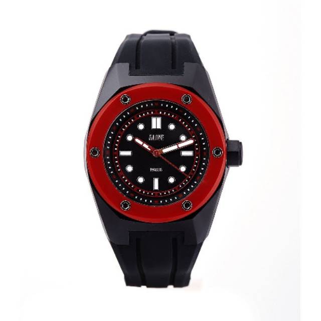 JAM TANGAN PRIA CASUAL MERAH KOMBINASI  QUEFFO JTX195B5 ORIGINAL SOPHIE PARIS