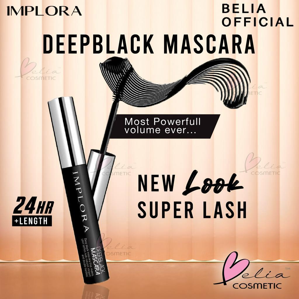 ❤ BELIA ❤ Implora Deep Black Mascara 3.8g 100% Original