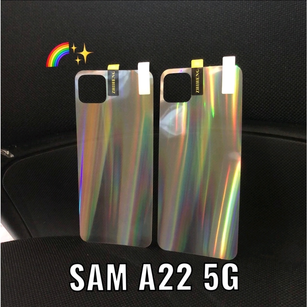 Skin Aurora Rainbow SAMSUNG A32 A52 A72 A22 M32 M62 Back Anti Gores Belakang