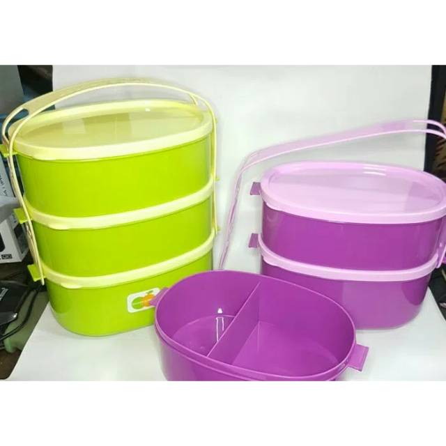 Rantang oval golden sunkist RPLK 9028 / Rantang golden sunkist ssn 3 warna
